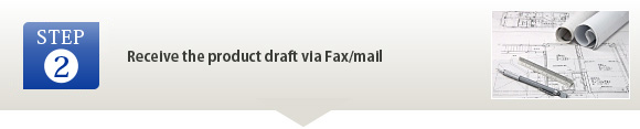 Receive the product draft via Fax/mail